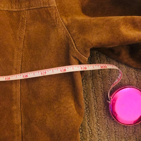 Classic Tan Suede Leather Jacket - Picture 5 of 6